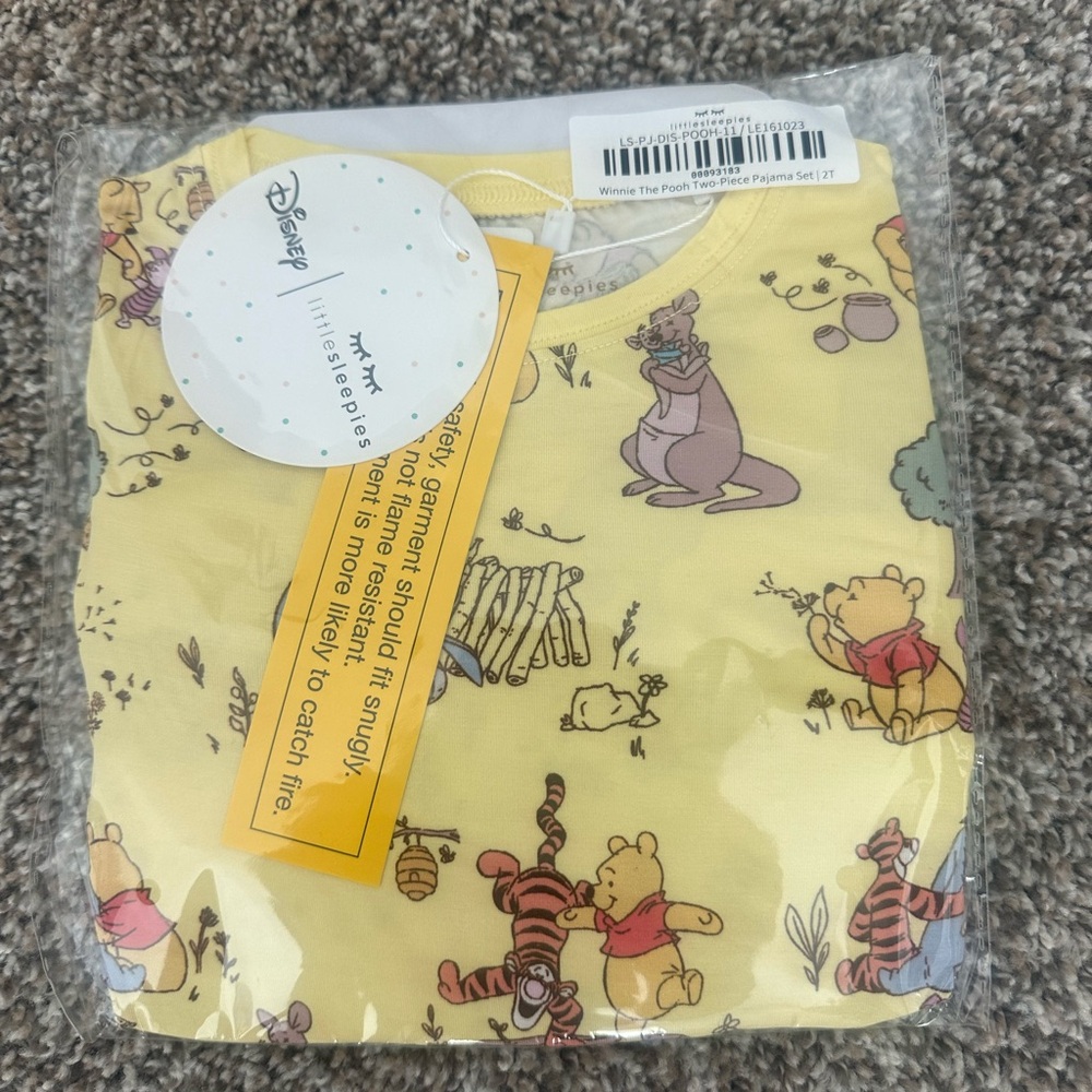 NWTs Little Sleepies Winnie the Pooh Two Piece Bamboo Jammies